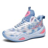 Anti Slip High Top Professional Men Outdoor Sports Sneakers Breathable Blank Mesh Women Basketball Shoes