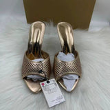 Women's Pointed-Toe Stiletto Sandals Rhinestone Open-Toe Heeled Slides, Premium Texture Quality Ladies Casual Shoes