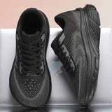 Mens Wide Toe Box Running Shoes Thick Cushion Athletic Walking Sneakers Breathable Mesh Gym Fitness Footwear