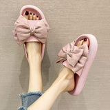 Big Bow Chaussure Femme Sandale Home/Outdoor EVA Open Toe Buckle Women's Home Slippers