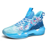 Low MOQ Brand Logo Custom Professional Men Outdoor Sports Sneakers Luminous Mesh Cool High Top Breathable Women Basketball Shoes
