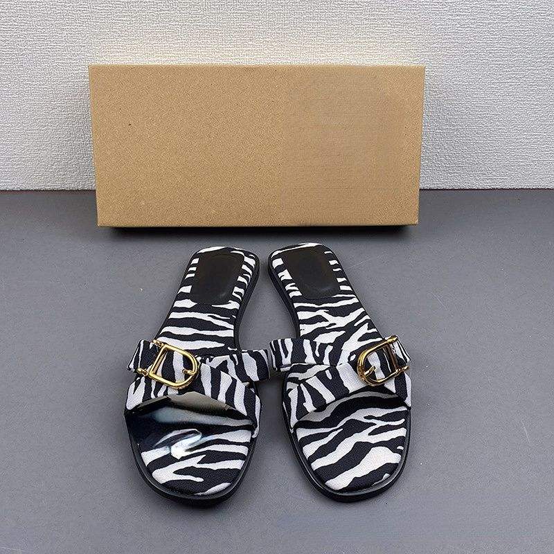 Muti Color Design Sandalias Mujer Women Pour Femmes Flat Sandals for Ladies