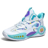 Brand Logo Customize Professional Men Hard Wearing Outdoor Sports Sneakers Leather Ankle Protection Women Basketball Shoes