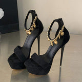 Sapato De Salto Summer New Design Thin Open Toe Super High Heel Women Platform Heels