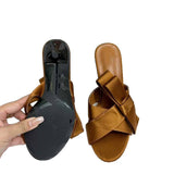 New Style Women's High Heels Sandals - Slim Heel, Bow Accent, Open-Toe, Trendy Sandal Slippers for Elegant Ladies