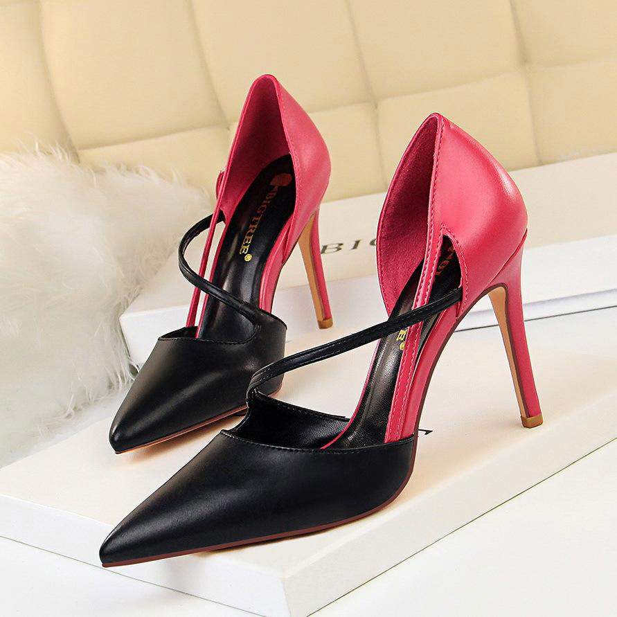 Guangzhou Shoes Factory Zapatos Altos De Mujer Dress Design Pink 2025 Sexy High Heels for Women