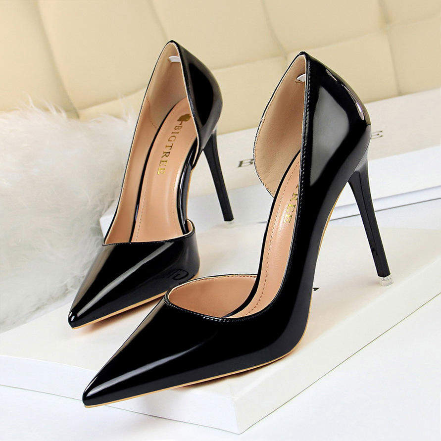 Sepatu Wanita Berhak Chinese Wholesale High Quality Sexy Stiletto Shoes Sliver Heels for Women