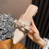 2.5CM New Color Elegante Chaussures Femmes Low Mules Loafer Women low Heels