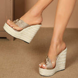 Sandalias Comfortable Outdoor Casual Female Wedge Thick Platform Sandals for Women