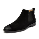 Top Quality Genuine Cowhide Leather Chelsea Boots Classic Design Men Dress Shoes