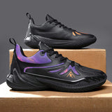 Gym Training Mens Basketball Shoes Galaxy Nebula Pattern Durable High Traction Low Cut High Performance Athletic Court Sneakers