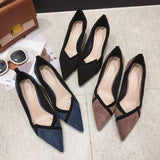 5.5CM/7.5CM New Arrival 2025 Hot Selling Women Dress Office Shoes Pointed Toe Low Heels for Ladies
