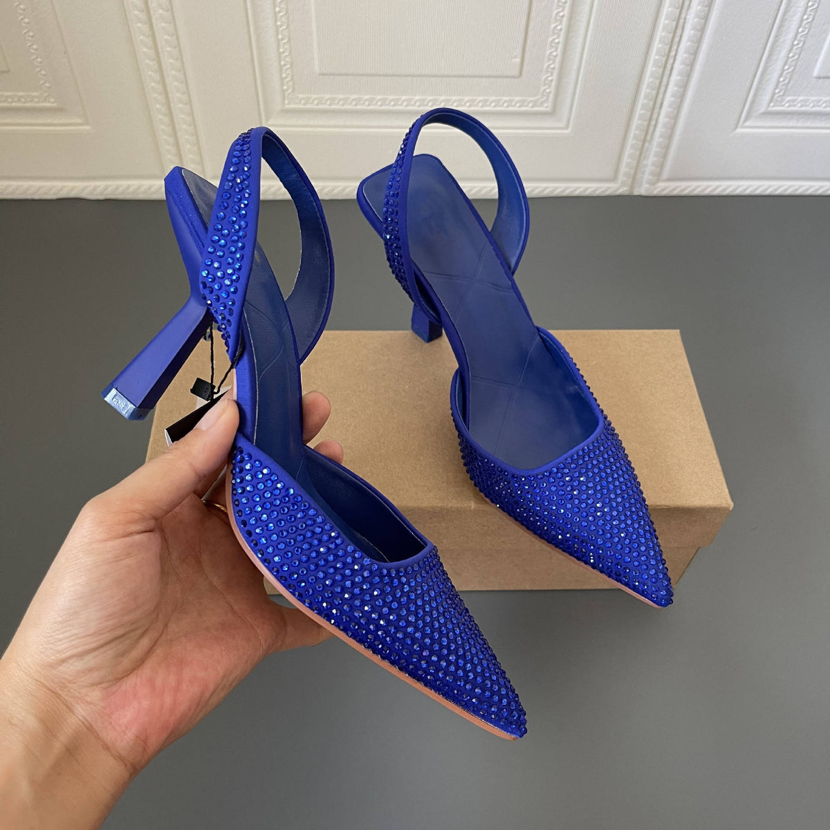 Chaussure Mariage Femme 2021 Latest Design Elegant Sexy Style Rhinestone Pearl High Heel White Wedding Shoes for Bride