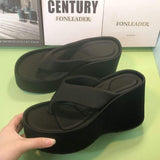 Flip Flop Summer High Quality Thick Sole Thong Spring Shoes Women's Wedge Platform Sandals