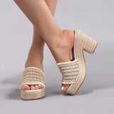 New Plataformas De Mujer Open Toe Sexy Summer Women's Sandal Chunky Platform Heels