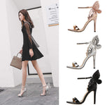 2025 New Fashion Outdoor Cute Fancy Female Shoes Stilettos Butterfly Heels