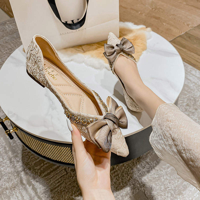 Outdoor Office Wear Non-Slip Slippers Mocassin Pumps Flat Shoes for Women