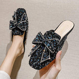 New Designer Comfortable Toe Bow Elegant Flat Shoes for Ladies and Women
