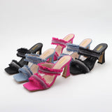 Sandalias Feminina Casual Female Shoes 2024 Fashionable Block Heels for Ladies