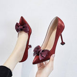 Size 30-43 Talon Haut Latest Designer Bow Upper Chaussure Femme Sandals Shoes Women Heels for Elegant Lady