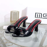 Talon Aiguill Tout Femm Red Fashion 2026 Summer Slipper Sandal Heels for Women