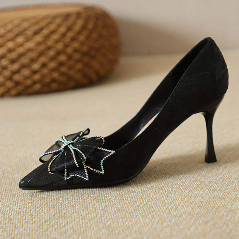 Chaussure Talon Femme Bigtree Shoes Gradient Color Bling Neon Pumps Designer Toe Pointed Fashion Heels for Ladies