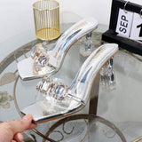Talons New Arrival Diamond Rhinestone Clear Trending Heels for Elegant Women