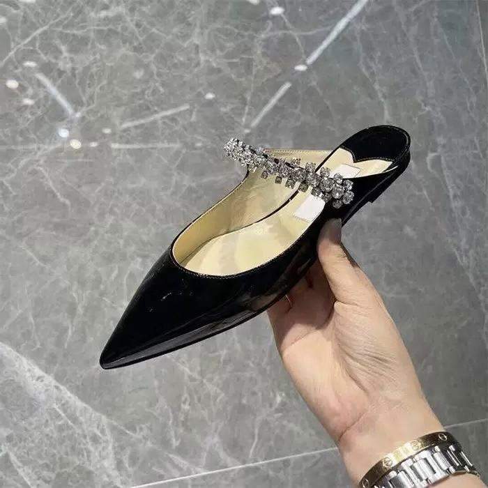 Babouches Femmes Talon Mules Fancy Buckles Pointed Toe Slippers Shoes Women Heels for Ladies