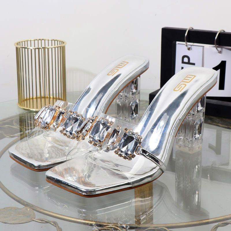 Talons New Arrival Diamond Rhinestone Clear Trending Heels for Elegant Women