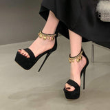 Sapato De Salto Summer New Design Thin Open Toe Super High Heel Women Platform Heels