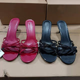 Summer Quality Sexy Ladies High Heel Shoes Women's Stiletto Heel Sandals Bowknot and Thin Strap Casual Shoes