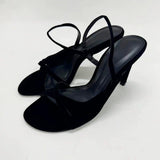 French Retro High-End Heeled Sandals for Women - Toe-Post Style, Stiletto Heel, Fashionable Open-Toe Slippers