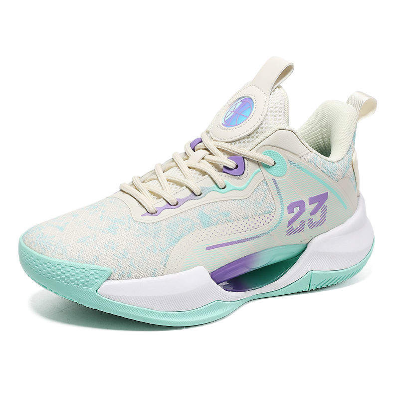 Custom Premium Breathable Mesh Upper Sports Sneakers Responsive EVA Midsole Hollowed Sole High Traction Outsole Basketball Shoes