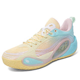 Low Cut Advanced Knit Basketball Shoes With Marbled Dye Design Responsive Cushion Midsole for Court Performance and Street Style