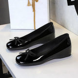 Round Toe Luxury Designer Bow Ballet 4CM Shoes Women Casual Zapatos Mujer Sandals