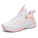 Mens Professional Basketball Shoes High Top Athletic Sneakers Graffiti Pattern Sport Footwear Anti Slip Outdoor Court Trainers