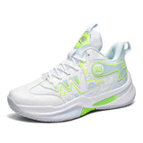 Mens Professional Basketball Shoes High Top Athletic Sneakers Graffiti Pattern Sport Footwear Anti Slip Outdoor Court Trainers