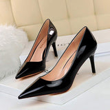 Tacones Plata 2026 Sexy Elegant Pointed Toe Trendy Large Size 43 Low Silver Shoes Women Pumps/ Heels for Ladies