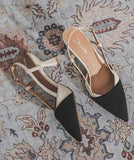 Back Sling Luxury Comfortable Pointed Toe Trendy Shoes Low New Styles Women 2025 Heels for Women