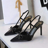 Mix-Color Sexy Talons Aiguilles Slingback Thin Sexy Feet Spring 2026 Heels for Women