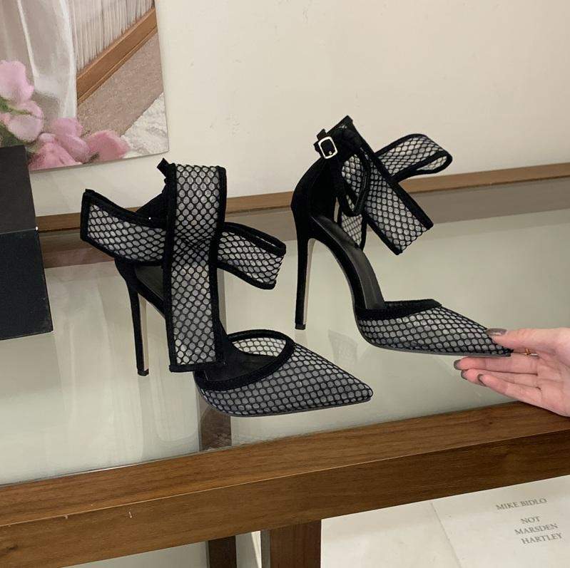 Chaussures Femmes 2026 Fashion Sandals Pointed Toe Stiletto Heels Women Sexy Sandals Summer Dress Shoes